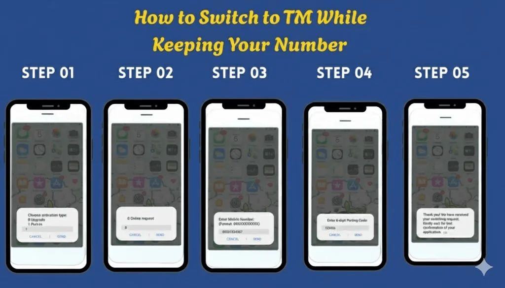 How to Switch to TM SIM While Keeping Your Number