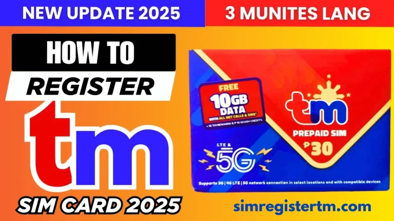 how to register tm sim