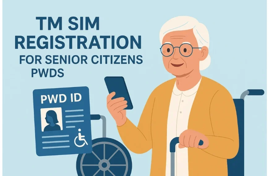 tm sim register For Seniors PWDs