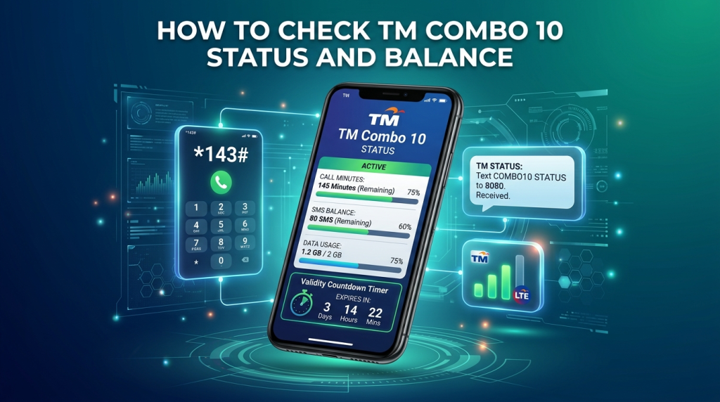 How to Check TM Combo 10 Status and Balance